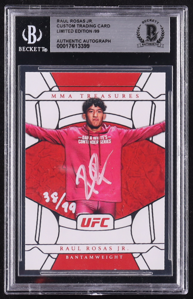 Raul Rosas Jr. Signed LE Custom UFC Trading Card #/99 (BGS) at PristineAuction.com Raul Rosas Jr. Signed LE Custom UFC Trading Card #/99 (BGS) at PristineAuction.com