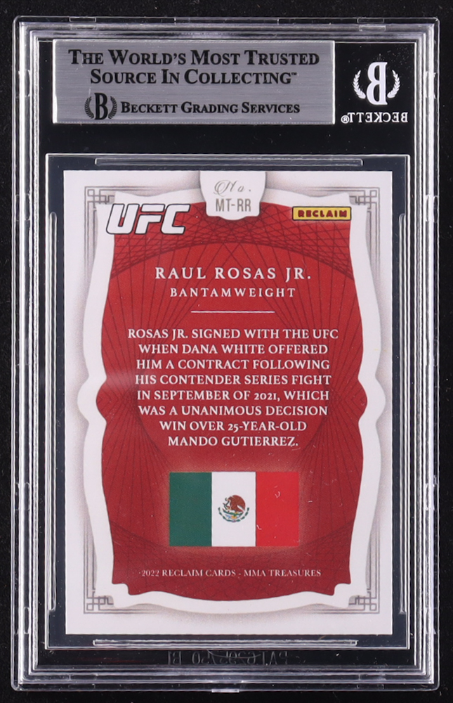 Raul Rosas Jr. Signed LE Custom UFC Trading Card #/99 (BGS) at PristineAuction.com Raul Rosas Jr. Signed LE Custom UFC Trading Card #/99 (BGS) at PristineAuction.com