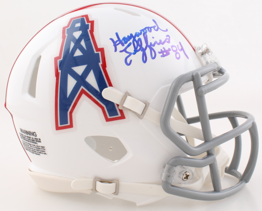 Haywood Jeffires Signed Oilers Throwback Alternate Speed Mini Helmet (Wilder) at PristineAuction.com Haywood Jeffires Signed Oilers Throwback Alternate Speed Mini Helmet (Wilder) at PristineAuction.com