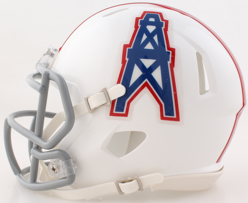 Haywood Jeffires Signed Oilers Throwback Alternate Speed Mini Helmet (Wilder) at PristineAuction.com Haywood Jeffires Signed Oilers Throwback Alternate Speed Mini Helmet (Wilder) at PristineAuction.com