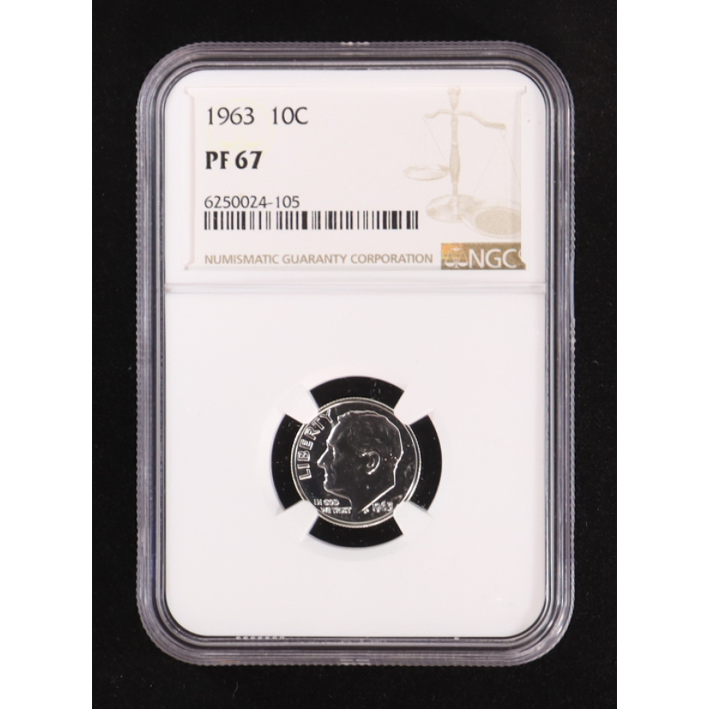 1963 Roosevelt Silver 10C Dime (NGC PF67) at PristineAuction.com