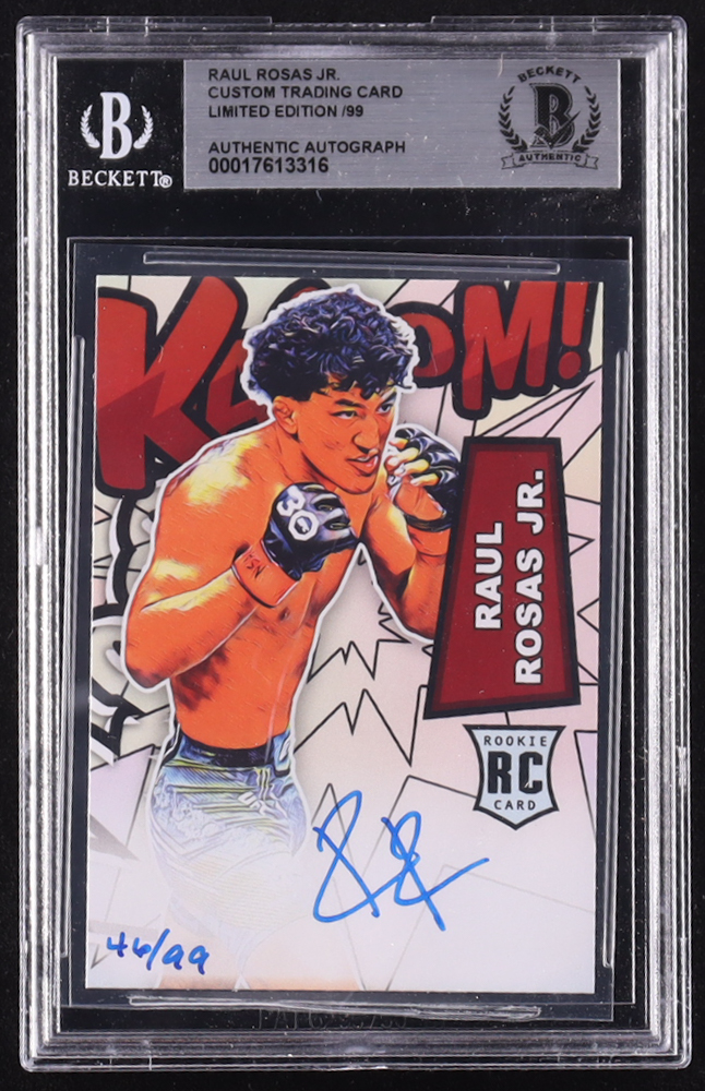 Raul Rosas Jr. Signed LE Custom UFC Trading Card #/99 RC (BGS) at PristineAuction.com Raul Rosas Jr. Signed LE Custom UFC Trading Card #/99 RC (BGS) at PristineAuction.com