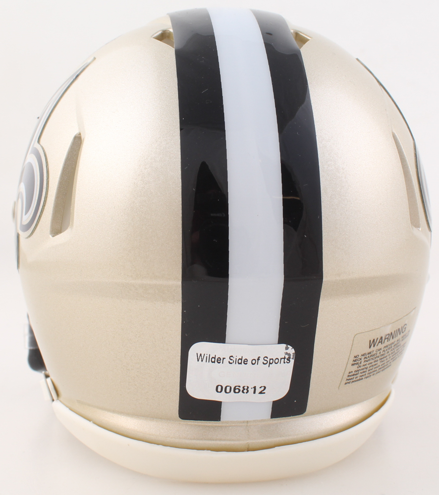 Joe Horn Signed Saints Speed Mini Helmet (Wilder) at PristineAuction.com Joe Horn Signed Saints Speed Mini Helmet (Wilder) at PristineAuction.com