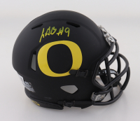 LeGarrette Blount Signed Oregon Ducks Matte Black Alternate Mini Helmet (Beckett) at PristineAuction.com