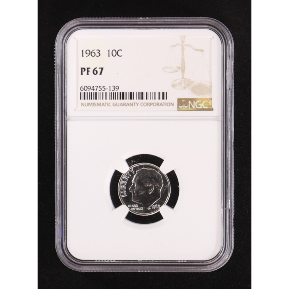 1963 Roosevelt Silver 10C Dime (NGC PF67) at PristineAuction.com
