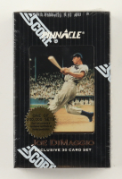 1993 Score Pinnacle Joe DiMaggio Trading Card Set With (30) Cards at PristineAuction.com