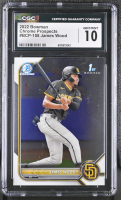James Wood 2022 Bowman Chrome Prospects #BCP-108 (CGC 10) at PristineAuction.com