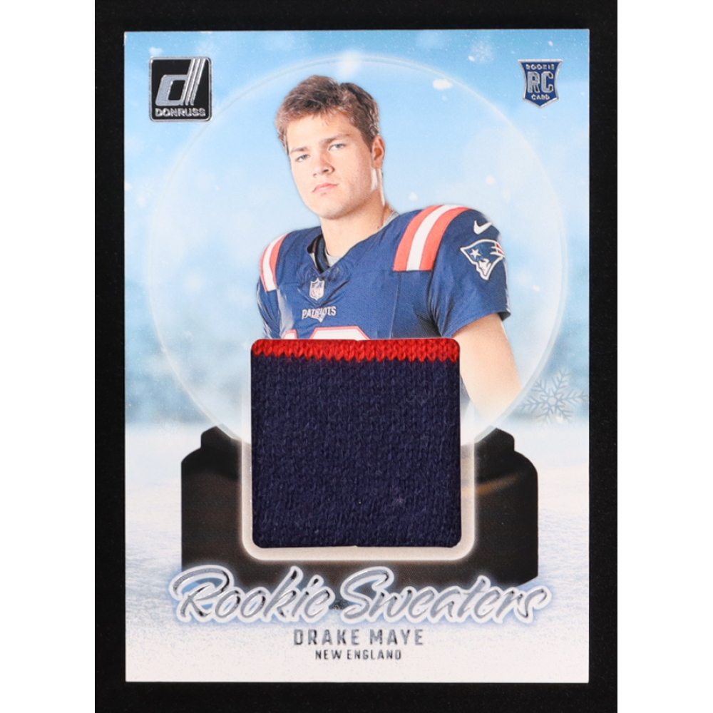 Drake Maye 2024 Donruss Rookie Holiday Sweater #30 RC at PristineAuction.com