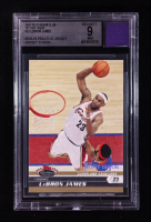 LeBron James 2007-08 Stadium Club First Day Issue #23 #1371/1999 With Practice Jersey Swatch (BGS 9) at PristineAuction.com