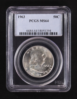 1963 Franklin Silver 50C Half Dollar (PCGS MS64) at PristineAuction.com