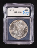 1881-S Morgan Silver $1 Dollar (ICG MS63) at PristineAuction.com