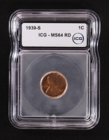 1939-S Lincoln Wheat 1C Cent (ICG MS64 RD) at PristineAuction.com