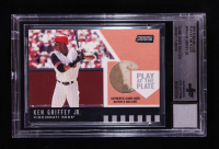 Ken Griffey Jr. 2001 Stadium Club Play at the Plate Dirt Relic #PP4 With Game Used Swatch (BGS) at PristineAuction.com