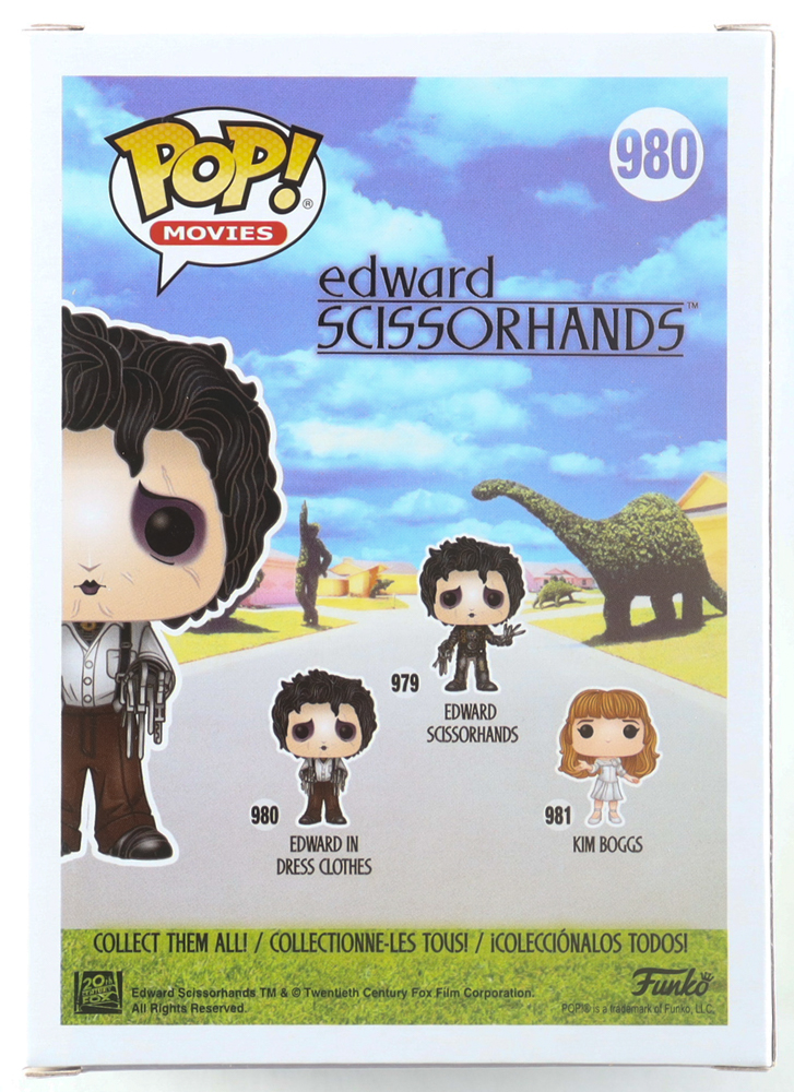 Johnny Depp Signed "Edward Scissorhands" #980 Edward In Dress Clothes Funko Pop! Vinyl Figure (JSA) at PristineAuction.com Johnny Depp Signed "Edward Scissorhands" #980 Edward In Dress Clothes Funko Pop! Vinyl Figure (JSA) at PristineAuction.com