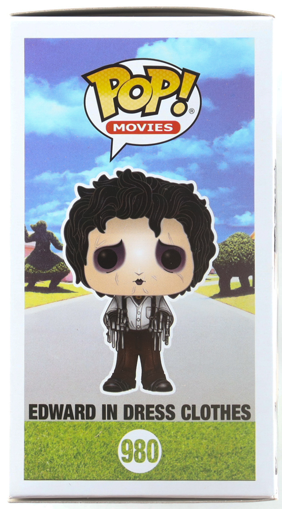 Johnny Depp Signed "Edward Scissorhands" #980 Edward In Dress Clothes Funko Pop! Vinyl Figure (JSA) at PristineAuction.com Johnny Depp Signed "Edward Scissorhands" #980 Edward In Dress Clothes Funko Pop! Vinyl Figure (JSA) at PristineAuction.com