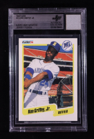 Ken Griffey Jr. 1990 Fleer #513 With Game Used Swatch (BGS) at PristineAuction.com