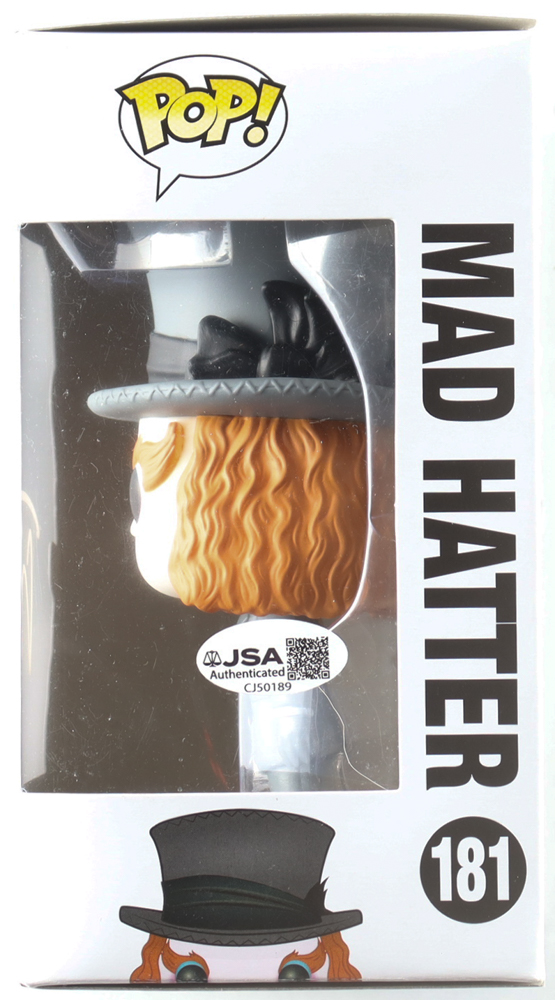 Johnny Depp Signed "Alice Through The Looking Glass" #181 Mad Hatter Funko Pop! Vinyl Figure (JSA) at PristineAuction.com Johnny Depp Signed "Alice Through The Looking Glass" #181 Mad Hatter Funko Pop! Vinyl Figure (JSA) at PristineAuction.com