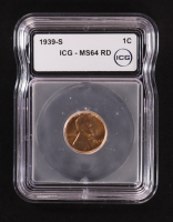 1939-S Lincoln Wheat 1C Cent (ICG MS64 RD) at PristineAuction.com