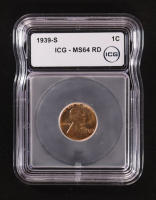 1939-S Lincoln Wheat 1C Cent (ICG MS64 RD) at PristineAuction.com