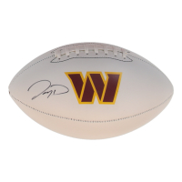 Jayden Daniels Signed Commanders Logo Football (Fanatics) at PristineAuction.com