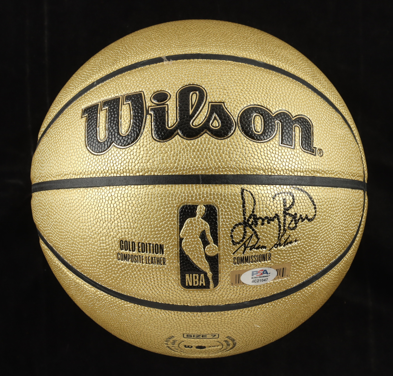 Larry Bird Signed NBA Gold Edition Basketball with Display Case (PSA) at PristineAuction.com Larry Bird Signed NBA Gold Edition Basketball with Display Case (PSA) at PristineAuction.com