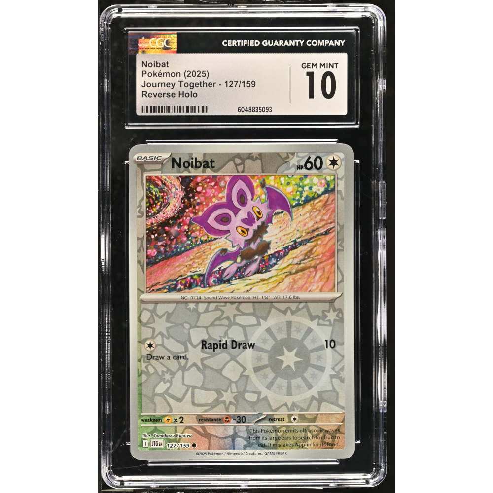 Noibat 2025 Pokemon Journey Together #127/159 (CGC 10) at PristineAuction.com