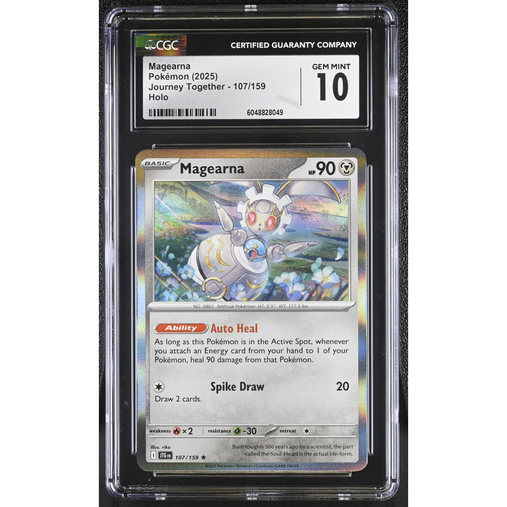 Magearna 2025  Pokemon Journey Together #107/159 (CGC 10) at PristineAuction.com