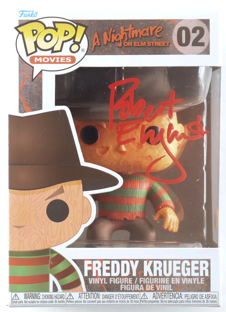 Robert Englund Signed "A Nightmare on Elm Street" #02 Freddy Krueger Funko Pop! Vinyl Figure (JSA) at PristineAuction.com Robert Englund Signed "A Nightmare on Elm Street" #02 Freddy Krueger Funko Pop! Vinyl Figure (JSA) at PristineAuction.com