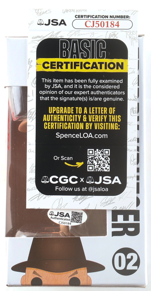 Robert Englund Signed "A Nightmare on Elm Street" #02 Freddy Krueger Funko Pop! Vinyl Figure (JSA) at PristineAuction.com Robert Englund Signed "A Nightmare on Elm Street" #02 Freddy Krueger Funko Pop! Vinyl Figure (JSA) at PristineAuction.com