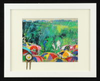 "Arnold Palmer at Augusta National Masters Tournament" Custom Framed Leroy Neiman Art Lithograph Display with Masters Divot Repair Tool at PristineAuction.com