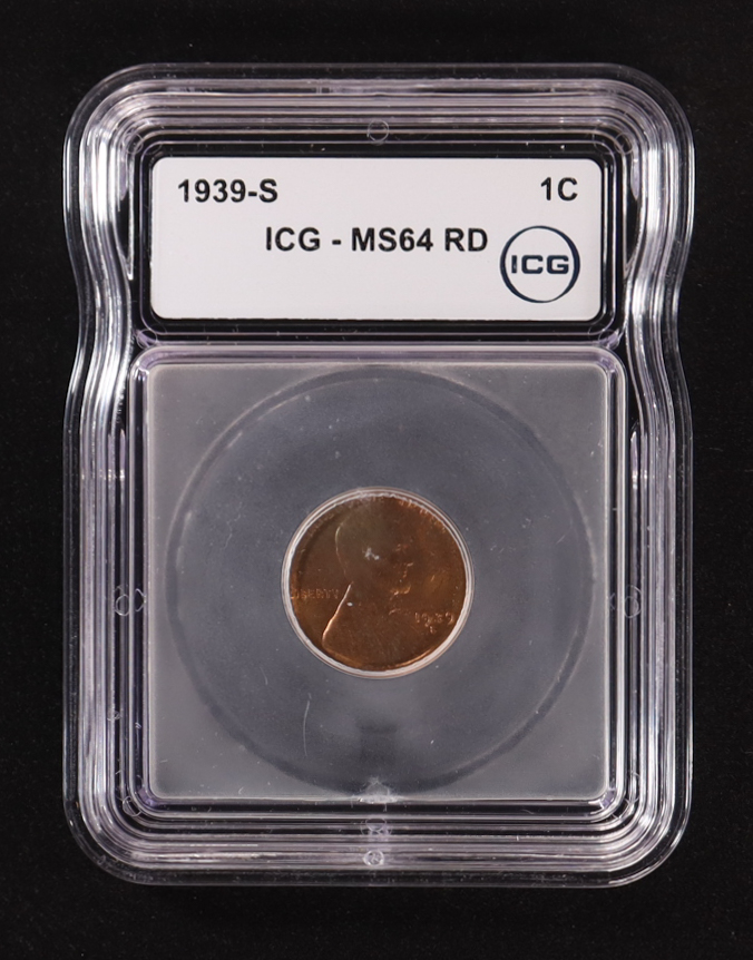1939-S Lincoln Wheat 1C Cent (ICG MS64 RD) at PristineAuction.com 1939-S Lincoln Wheat 1C Cent (ICG MS64 RD) at PristineAuction.com