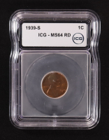1939-S Lincoln Wheat 1C Cent (ICG MS64 RD) at PristineAuction.com