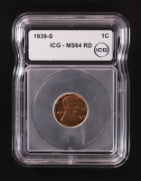 1939-S Lincoln Wheat 1C Cent (ICG MS64 RD) at PristineAuction.com