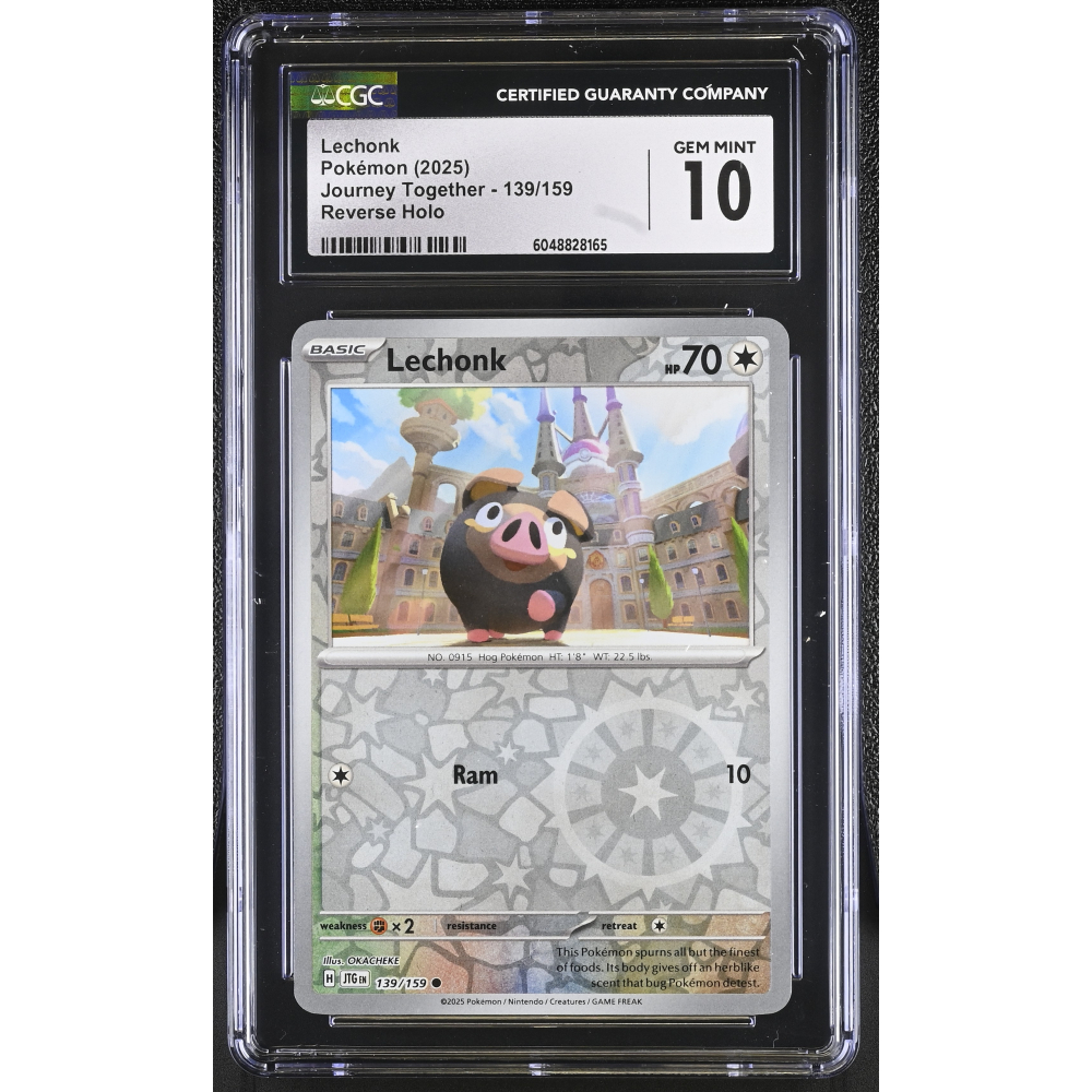 Lechonk 2025 Pokemon Journey Together #139/159 (CGC 10) at PristineAuction.com