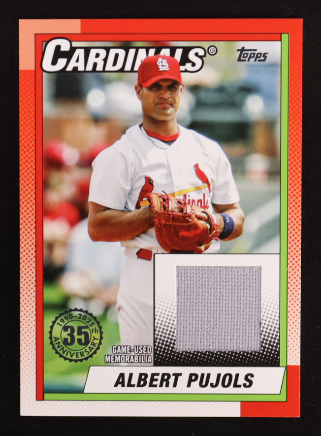 Albert Pujols 2025 Topps '90 Topps Relics #T90RAP at PristineAuction.com Albert Pujols 2025 Topps '90 Topps Relics #T90RAP at PristineAuction.com