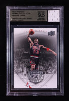 Michael Jordan 2009-10 Upper Deck Michael Jordan Legacy Collection #46 With Game-Used Jersey Swatch (BGS 9.5) at PristineAuction.com