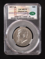 2017-S Kennedy 50C Half Dollar - Enhanced Uncirculated Set (CACG MS70) at PristineAuction.com
