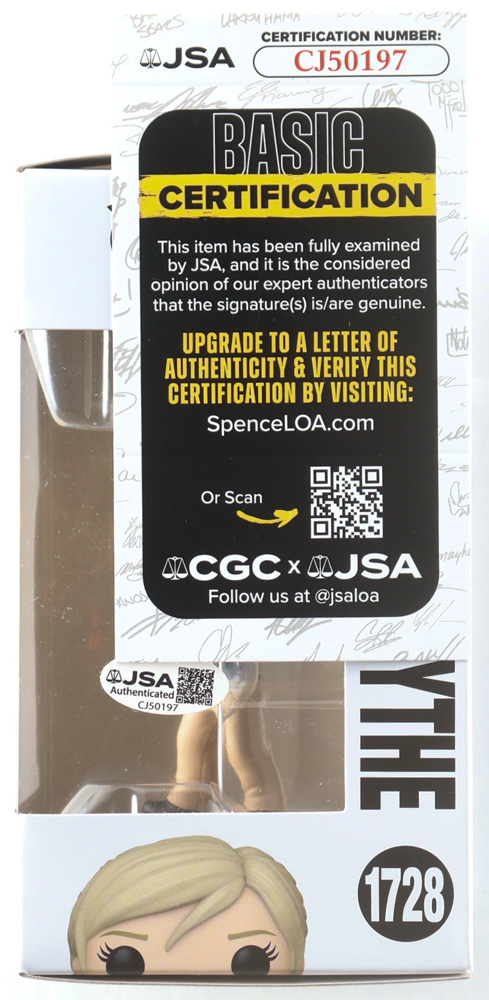 Sarah Michelle Gellar Signed "Buffy the Vampire Slayer" #1728 Buffy with Scythe Funko Pop! Vinyl Figure (JSA) at PristineAuction.com Sarah Michelle Gellar Signed "Buffy the Vampire Slayer" #1728 Buffy with Scythe Funko Pop! Vinyl Figure (JSA) at PristineAuction.com