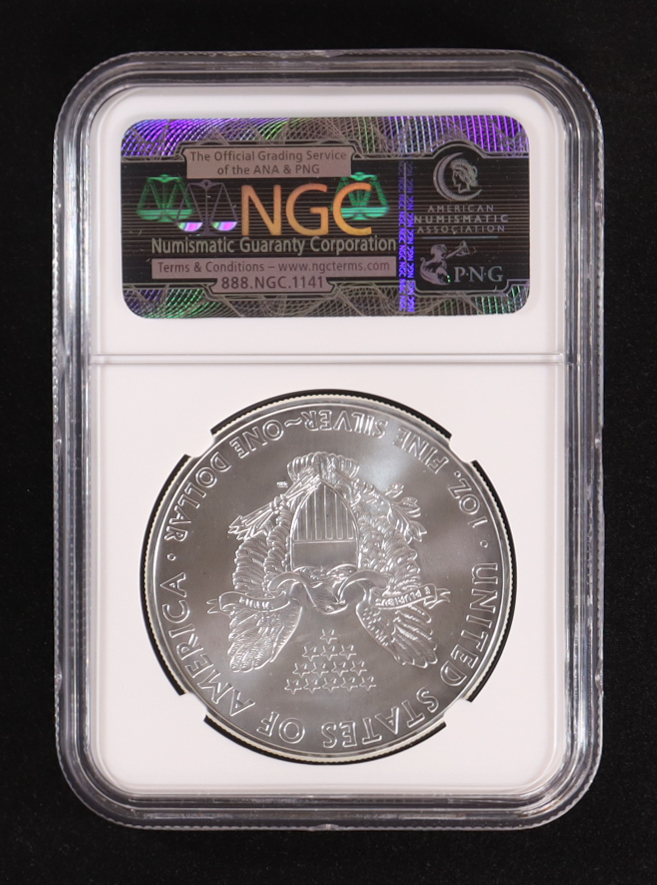 2013-(W) American Silver Eagle, Struck at West Point Mint (NGC MS69) at PristineAuction.com 2013-(W) American Silver Eagle, Struck at West Point Mint (NGC MS69) at PristineAuction.com