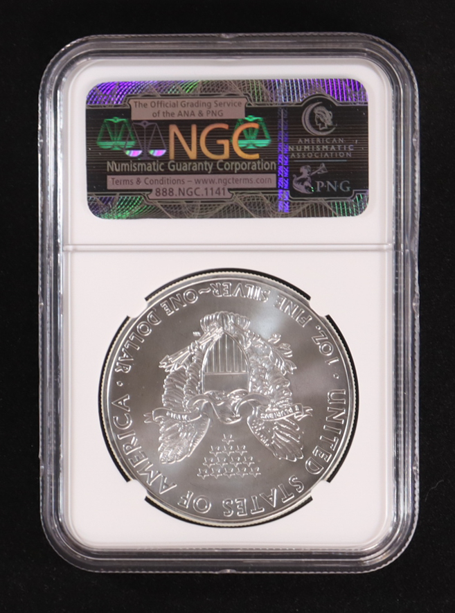 2013-(W) American Silver Eagle, Struck at West Point Mint (NGC MS69) at PristineAuction.com 2013-(W) American Silver Eagle, Struck at West Point Mint (NGC MS69) at PristineAuction.com