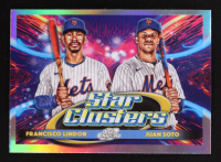 Juan Soto / Francisco Lindor 2025 Topps Cosmic Chrome Dual Star Clusters #DSC3 at PristineAuction.com