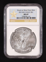 2013-(W) American Silver Eagle, Struck at West Point Mint (NGC MS69) at PristineAuction.com