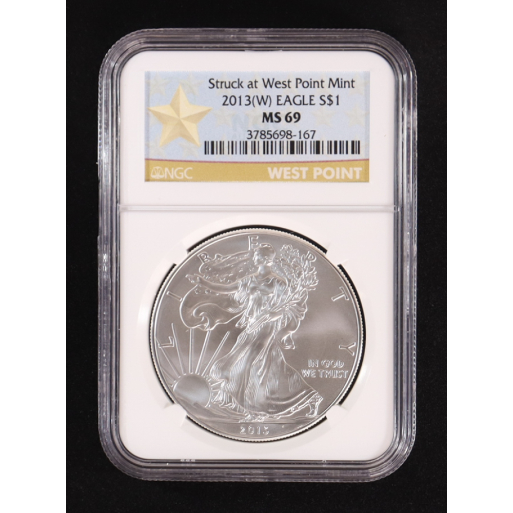 2013-(W) American Silver Eagle, Struck at West Point Mint (NGC MS69) at PristineAuction.com