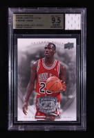 Michael Jordan 2009-10 Upper Deck Michael Jordan Legacy Collection #7 With Game-Used Jersey Swatch (BGS 9.5) at PristineAuction.com