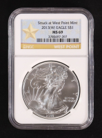 2013-(W) American Silver Eagle, Struck at West Point Mint (NGC MS69) at PristineAuction.com