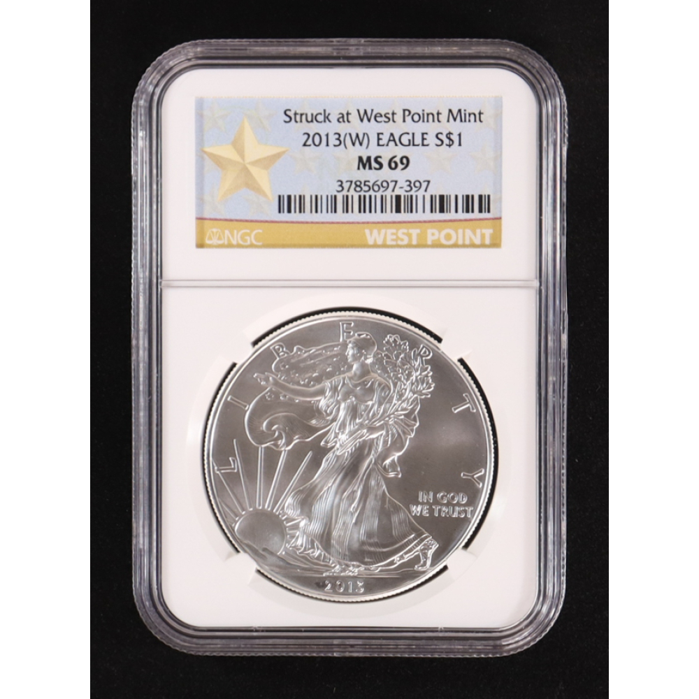 2013-(W) American Silver Eagle, Struck at West Point Mint (NGC MS69) at PristineAuction.com