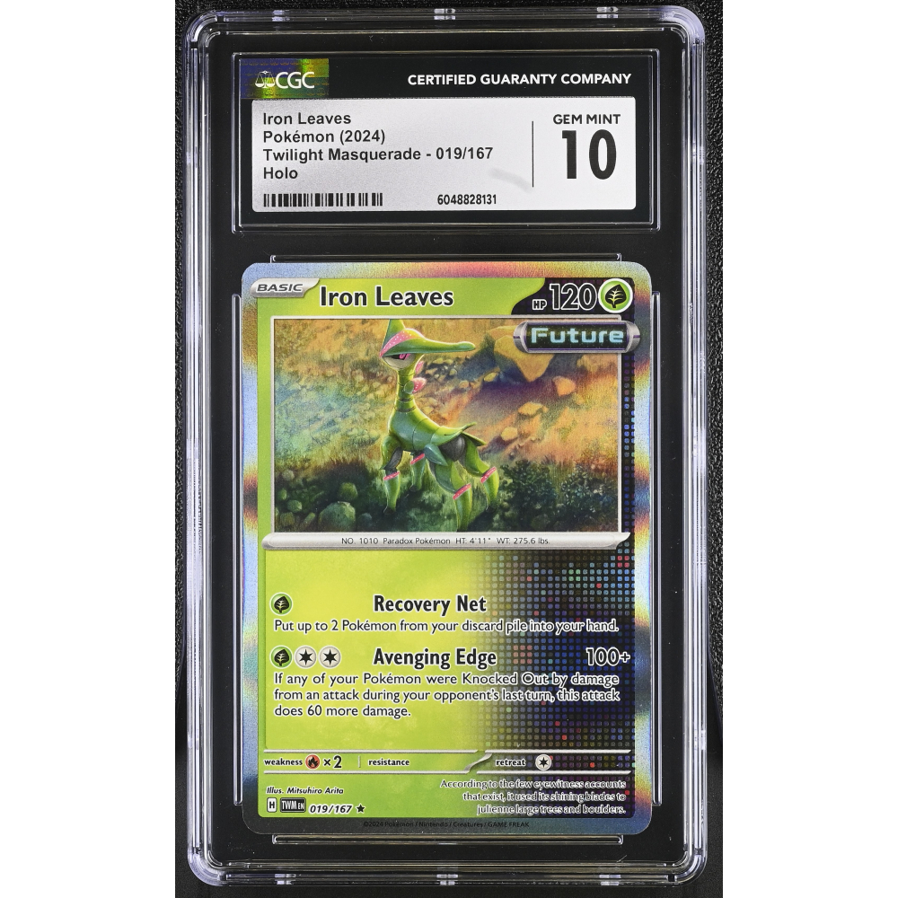 Iron Leaves 2024 Pokemon Twilight Masquerade #019/167 (CGC 10) at PristineAuction.com