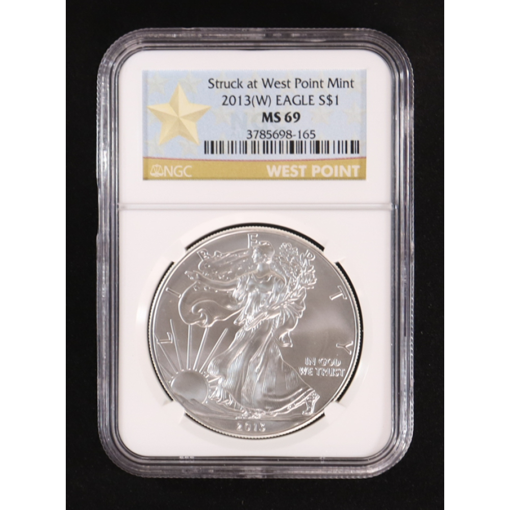 2013-(W) American Silver Eagle, Struck at West Point Mint (NGC MS69) at PristineAuction.com