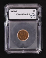 1939-S Lincoln Wheat 1C Cent (ICG MS64 RD) at PristineAuction.com