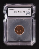 1939-S Lincoln Wheat 1C Cent (ICG MS64 RD) at PristineAuction.com